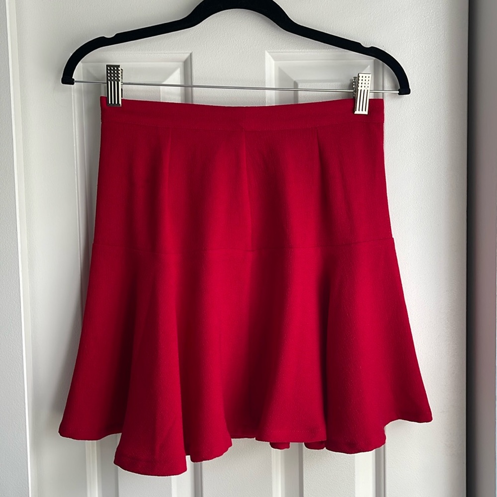 High waist pleated skirt